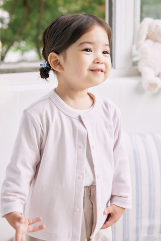 コットンカットソー カーディガン