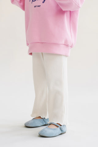 [26SS] ソフトモダール リブフレアレギンス 10分丈