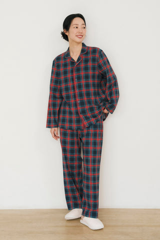 [Holiday] タータンチェックパジャマセット (大人用)
