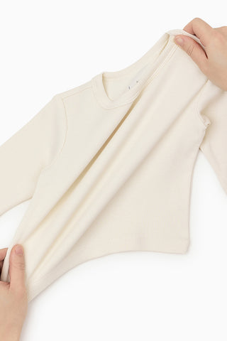 モダールリブ 長袖Tシャツ