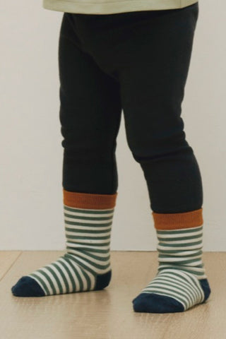 [25FW] Easy-fit シンプル＆ストライプソックス（2P）