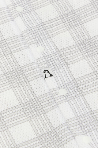 コットンメッシュ ロンパース ７分丈