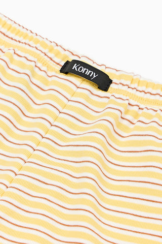 [26SS] コットンストレッチ ボーダーパジャマセット