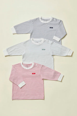 [26SS] コットンボーダー 長袖Tシャツ