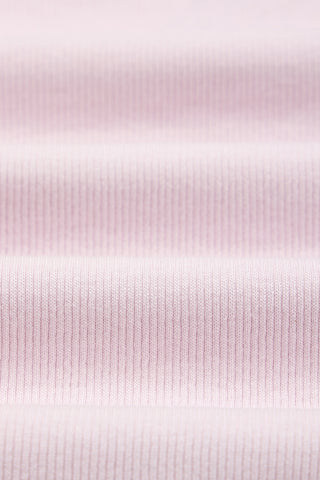 [26SS] モダール リブラッフル フリル半袖Ｔシャツ