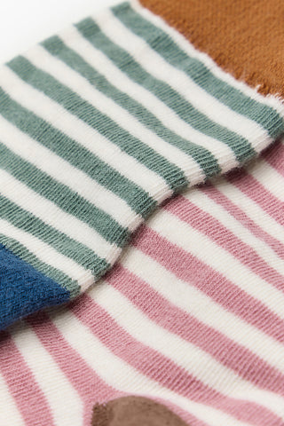 [25FW] Easy-fit シンプル＆ストライプソックス（2P）
