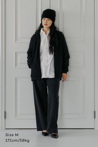 ベビーキャリアアウター  スウェットフルジップパーカー