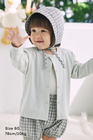 コットンカットソー カーディガン