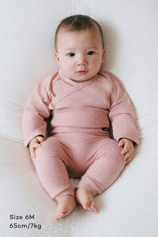 Newborn バンブーボディスーツ&レギンスセット